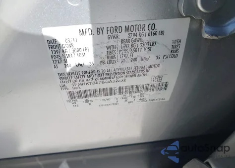 2011 Ford Explorer from USA, damaged, VIN 1FMHK7B87BGA32832